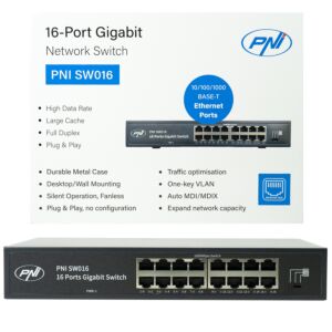 Διακόπτης PNI SW016, 16 x 10/100/1000 Mbps