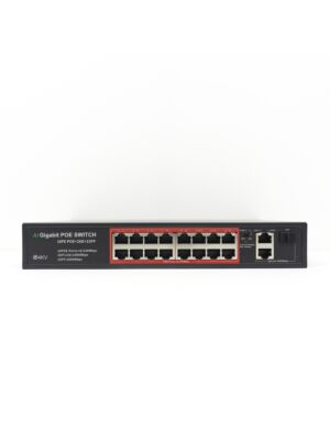 SWPOE162 POE PNI μεταγωγέας με 16 θύρες POE και 2 θύρες 1000Mbps