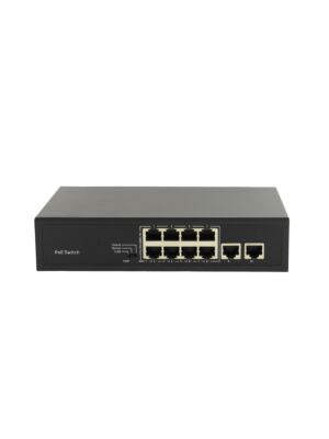 SWPOE182 POE PNI μεταγωγέας με 8 θύρες POE και 2 θύρες 100Mbps